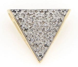 Pre-Owned 14K Yellow Gold Diamond Slide