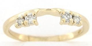 PRE-OWNED 14 KARAT YELLOW GOLD DIAMOND WRAP